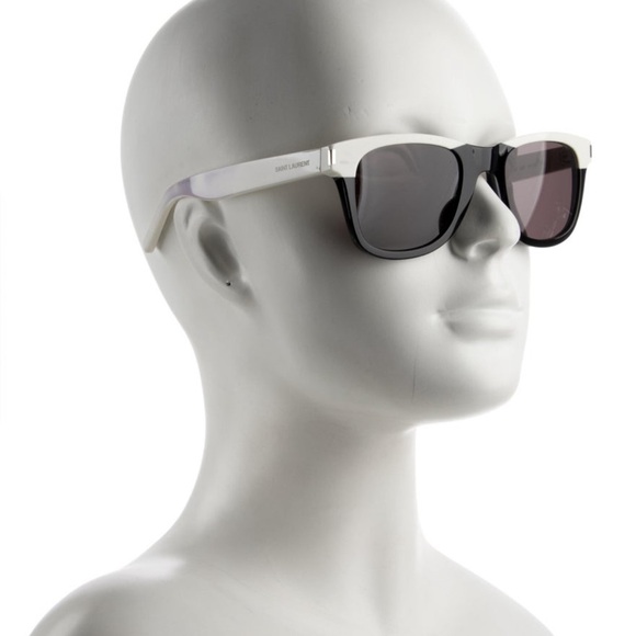 Saint Laurent Wayfarer Tinted Sunglasses w/Case - Picture 1 of 5